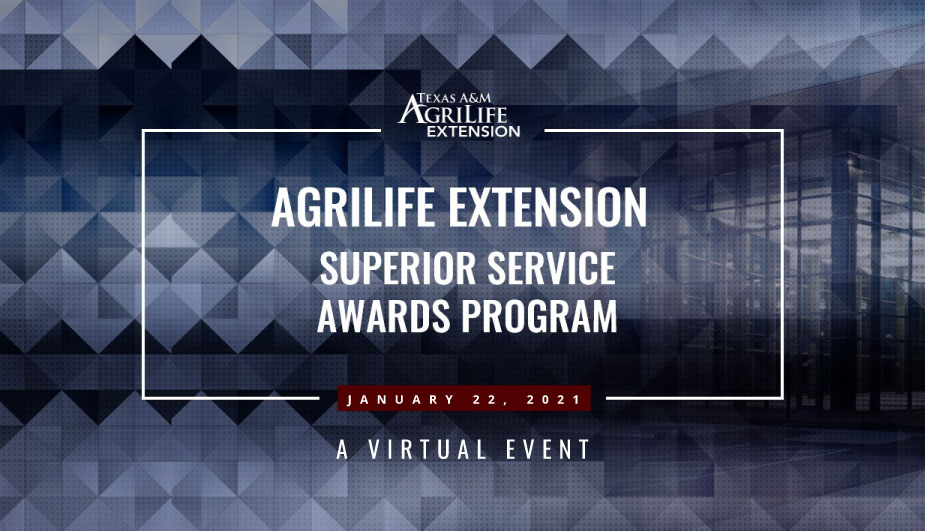 title card for superior service awards
